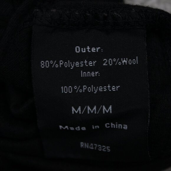 Omni-Wool Midweight Base Layer Shirt Mens Medium Black Lined L/S Pullover - Picture 9 of 13